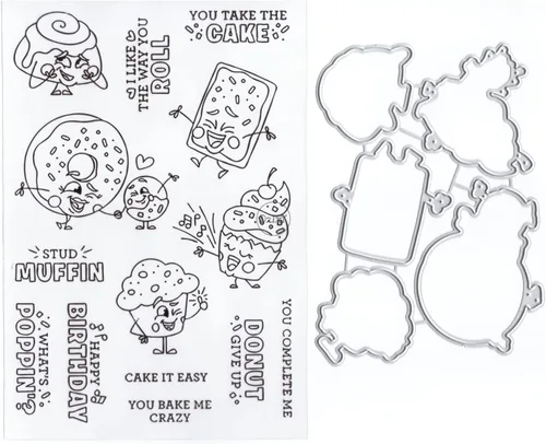 Vista 7 de DzIxY Juego de sellos transparentes y troqueles de corte de metal para hacer tarjetas, álbumes de recortes, suministros de papel, sellos y bolsillos