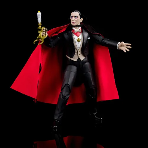 Vista 4 de Jada Universal Monsters Drácula - Figura de coleccionista de lujo de 6 pulgadas, negro, talla única