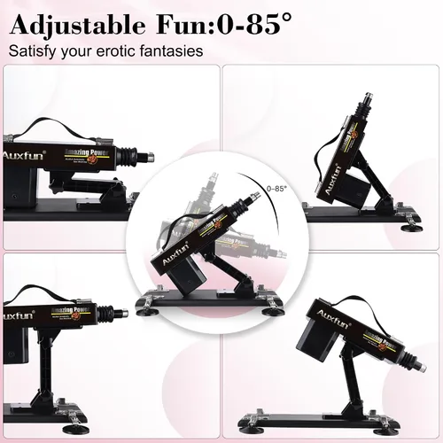 Vista 4 de Máquina sexual Auxfun Consolador con consolador, juguetes sexuales con 7 accesorios