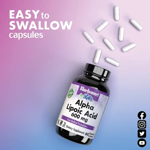 Vista 6 de BLUEBONNET NUTRICIÓN ÁCIDO ALFA LIPOICO 300 mg