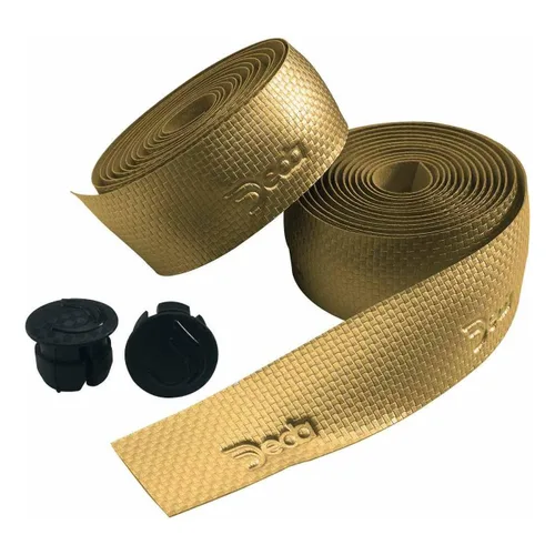 Vista 3 de Deda Elementi Cinta para manillar de bicicleta Karbon Bar Deda Carbon Effect para hombre, oro olímpico, talla única, DEDATAPEORO