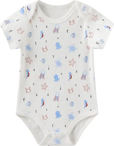 Vista 39 de Conjunto de canastilla para bebé, 9 piezas, conjunto de mamelucos y pantalones, conjunto de regalo unisex para bebé