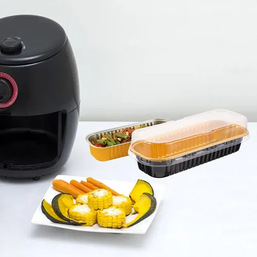 Vista 7 de Kichvoe 20 mini tapas desechables de papel de aluminio para hornear cocinar y preparar comidas para magdalenas y postres, almacenamiento conveniente