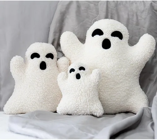 Vista 4 de Almohada fantasma - Ropa de cama de Halloween, almohada en forma de fantasma (11.8 pulgadas)