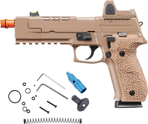 Vista 11 de Vorsk Aluminum Hi-Capa Airsoft VP26X Gas Blowback Pistol w/Red Dot Sight