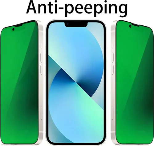 Vista 40 de Espejo de vidrio templado antiazul, protector de pantalla anti-espía, película antiespía para iPhone 11 Pro Max/iPhone XS Max, 6.5 pulgadas