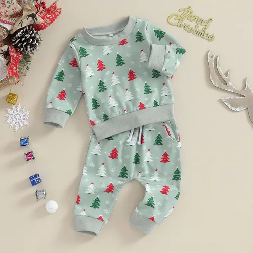 Vista 3 de Covvoliy Conjunto de sudadera de calabaza para bebé y niño pequeño, sudadera con pantalones y pantalones para recién nacidos, ropa de otoño