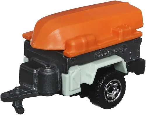 Vista 3 de Matchbox Hitch & Haul - Juego de vehículos fundidos a presión – Aventura de oso de navegación ~ Juego de 6 piezas ~ Coche CJ7 ~ Incluye arrastrero