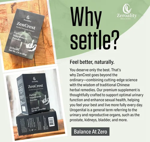 Vista 3 de ZenCrest, suplemento de hierbas naturales para próstata, fórmula tradicional de hierbas chinas, promueve la próstata saludable, promueve la función