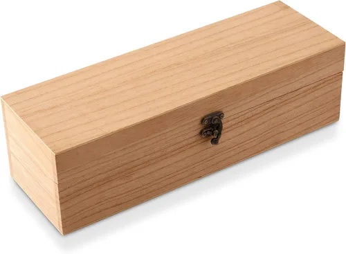 Vista 17 de Weddingstar Caja de regalo de vino de madera grabada personalizada con tapa - Blush Blooms