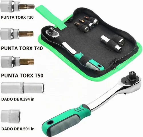 Vista 2 de Torx Kit de herramientas de extracción para Jeep 2007-2025 Wrangler JL JK y Gladiator 2-4 puertas 82214166AB 68361574AB Kit de herramientas Torx