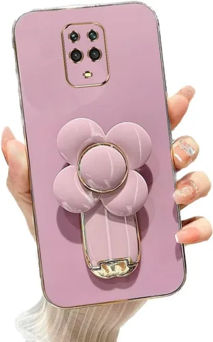 Vista 36 de Miagon - Funda con soporte para Xiaomi Redmi A1, galvanizado suave TPU protector delgado a prueba de golpes con molinete giratorio soporte de flores
