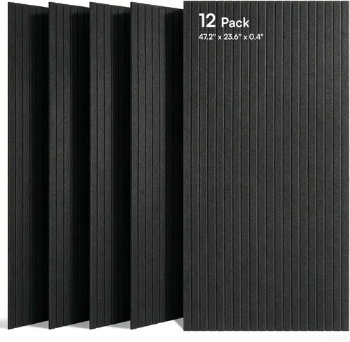 Vista 14 de SODOCT - Paquete de 2 paneles de espuma acústica grandes para cajas de huevos, 48 x 24 x 1.2 pulgadas, espuma a prueba de sonido de alta densidad
