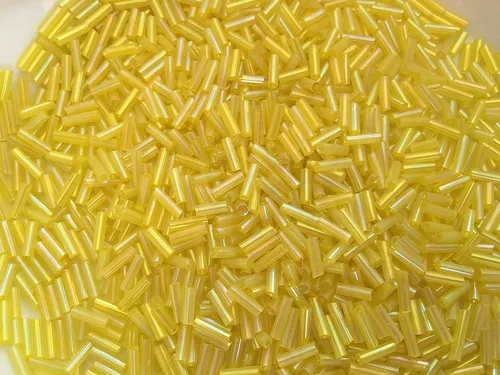 Vista 14 de Cuentas de corneta checa 40 gr / 1.4 oz Tubo de vidrio tamaño #3 0.276 in (mezcla surtida)