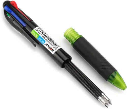 Vista 3 de Bribobo Paquete de 4 Bolígrafos Multicolor 4 en 1 de 0.7mm Retráctiles de Colores Bolígrafos de Regalo para Oficina, Suministros Escolares, Regalo