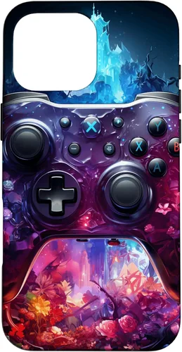 Vista 19 de Video Game Controller Gamer Funda para iPhone 17 para niños, adolescentes y hombres amantes