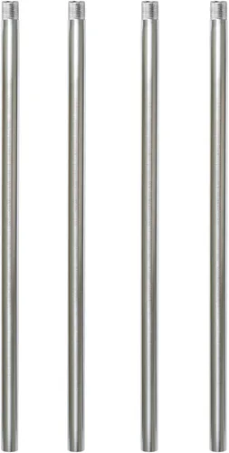 Vista 7 de Varilla de extensión roscada M12 de latón cepillado para luz colgante, iluminación de islas, candelabros, varillas descendentes y vástagos