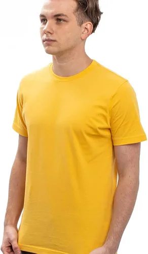 Vista 4 de SHOHELL Camisetas sólidas para hombre - Algodón puro con cuello redondo