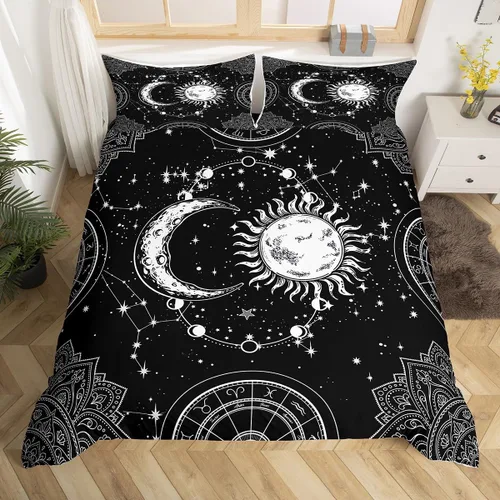 Vista 37 de Feelyou Juego de ropa de cama con patrón de sushi, funda de edredón de estilo japonés para niños, niñas, adolescentes, funda de edredón con temática