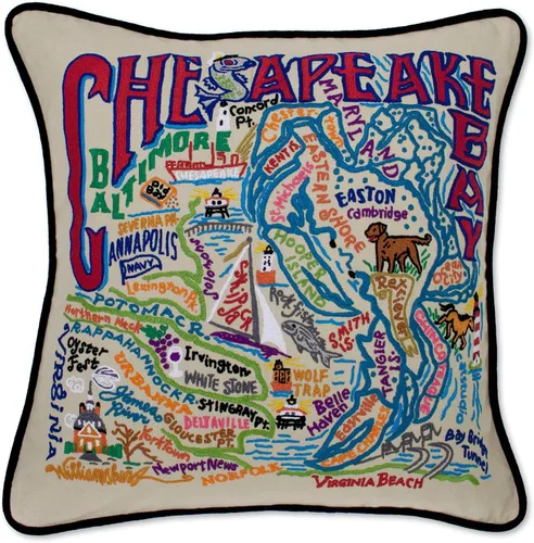 Vista 22 de Catstudio Portland (Oregon) - Almohada decorativa bordada