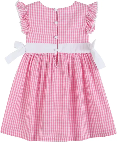Vista 2 de Lil cactus Baby Girls Ruffle Dress with Bows