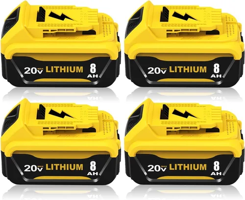 Vista 10 de 2 paquetes de 12000 mAh DCB206 batería de repuesto para Dewalt 20 V batería