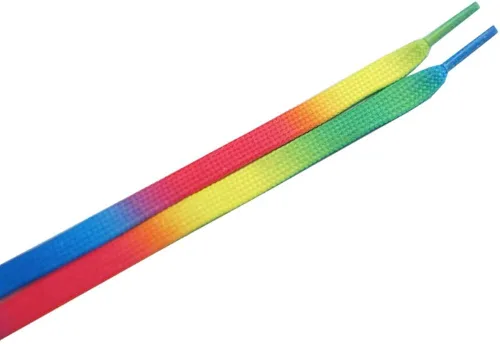 Vista 4 de DECKER - Cordones planos y anchos para patines de hockey, 2 pares de cordones