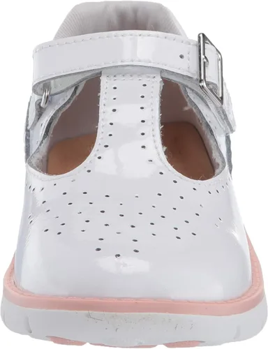 Vista 2 de Stride Rite Tenis unisex SRT Nell para niños, Blanco, 4 Wide Toddler