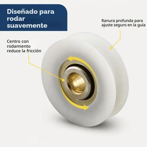 Vista 11 de Prime-Line D 1799 Kit de reemplazo de rodillos para puerta de patio, 1-1/2 pulgadas, paquete de 2