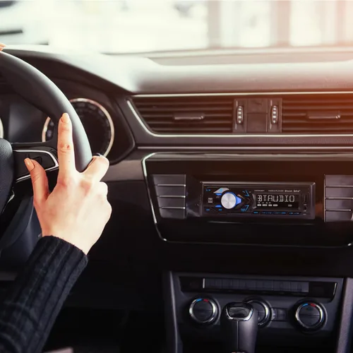 Vista 7 de Dual Electronics XRM69BT Estéreo de coche DIN único Bluetooth y radio AM/FM