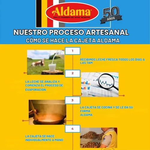 Vista 3 de ALDAMA Mini obleas de caramelo de leche Obleas – Dulces tradicionales mexicanos de oblea de cajeta, envueltos individualmente