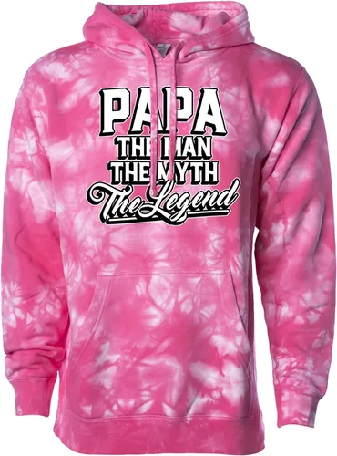 Vista 9 de Papa The Man The Myth The Legend - Sudadera unisex con capucha para abuelos Tinte brisa