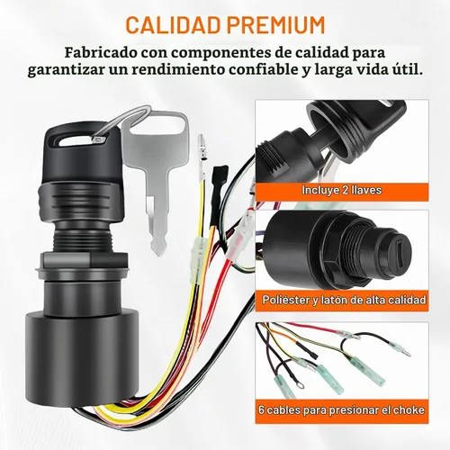 Vista 3 de 87-17009A5 87-17009A2 Reemplazo del interruptor de encendido de barco para Mercury Mariner, caja de control de motor fuera de borda, interruptor