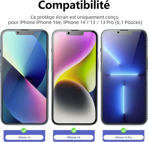 Vista 94 de NEW'C Paquete de 3 protectores de pantalla de privacidad para iPhone Air/iPhone 17 Air (6.5 pulgadas), película de vidrio templado antiespía