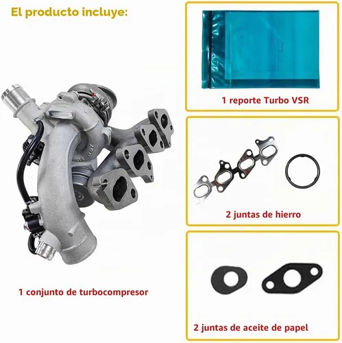 Vista 2 de Turbocompresor turbo con kit de juntas Compatible con Chevy Chevrolet Cruze 2011-2019, Sonic 2012-2020, Trax 2013-2021, Buick Encore 2013-2021