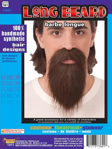 Vista 2 de Forum Novelties 73601 Barba de Goatee larga marrón, talla única