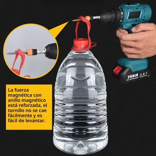 Vista 4 de NACX PH2/SL6 - Puntas magnéticas de doble extremo, herramienta eléctrica S2, vástago hexagonal de 1/4 de pulgada de longitud, 10
