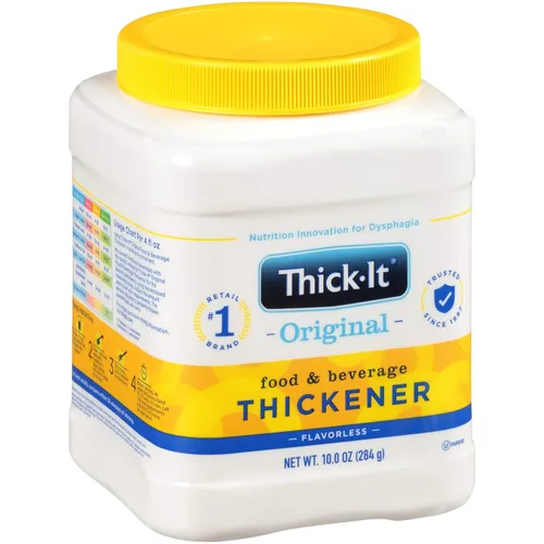 Vista 2 de Thick-It Espesante original para alimentos y bebidas, polvo sin sabor para disfagia (IDDSI), ayuda digerible para tragar, fácil de mezclar