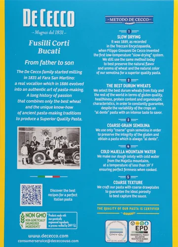 Vista 6 de De Cecco Pasta, Fusilli Corti Bucati, 1 libra (paquete de 12)