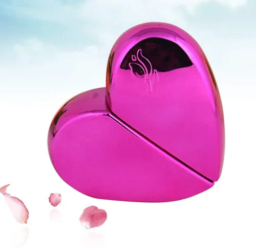 Vista 7 de VORCOOL Botella de spray portátil en forma de corazón de 0.8 fl oz, carcasa de metal, atomizador de perfume vacío recargable para viajes (rosa)