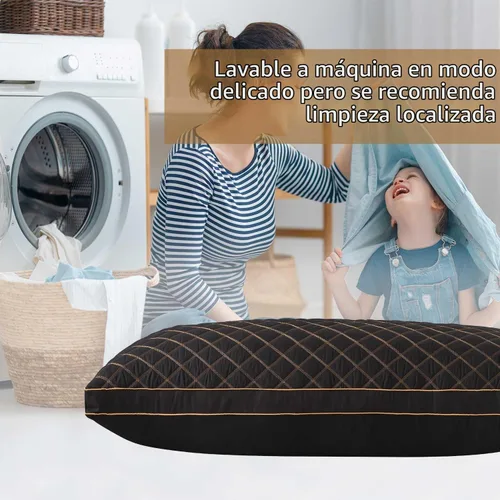 Vista 7 de WhatsBedding Almohada corporal de espuma viscoelástica con funda, almohada Almohada negra+funda de almohada gris