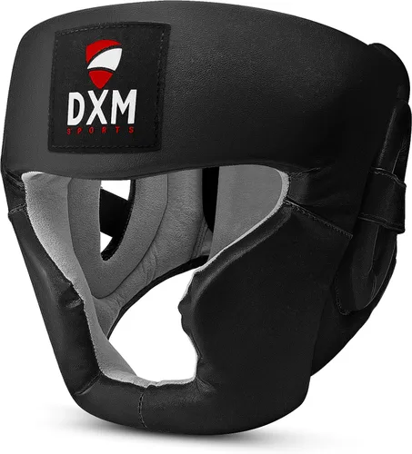 Vista 6 de DXM SPORTS Casco de boxeo para entrenamiento de MMA, Sparring Kickboxing, protector de cabeza de seguridad ajustable para Muay Thai, Karate