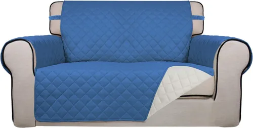 Vista 110 de PureFit - Funda de sofá acolchada reversible, protector de muebles impermeable, funda de sofá lavable con espuma antideslizante y correas elásticas