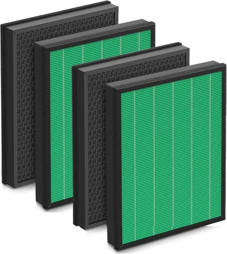 Vista 8 de Filtro de repuesto mejorado 150 para Coway Airmega 150 (AP-1019C) y purificador de aire Airmega 160, filtro HEPA verde verdadero y filtro de carbón