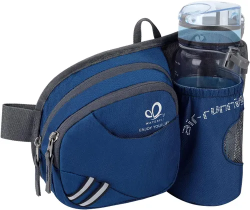 Vista 10 de Waterfly - Cangurera de senderismo con soporte para botella de agua para hombres y mujeres, para correr y pasear al perro, para iPhone 8 Plus