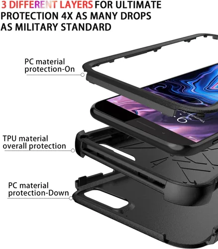 Vista 6 de Diverbox Funda [A prueba de golpes] [A prueba de caídas] [A prueba de polvo], Cubierta de protección resistente para teléfono para Apple iPhone 8