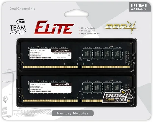 Vista 3 de TEAMGROUP Elite módulo de memoria RAM para computadora de escritorio 3200 MHz