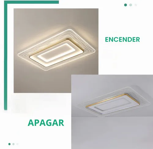 Vista 5 de TFCFL Lámpara de techo LED regulable, lámpara de techo LED ultradelgada de acrílico de montaje empotrado de 3500 K - 6000 K brillo LED lámpara