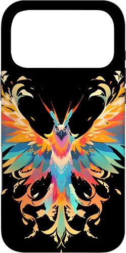 Vista 21 de Funda para iPhone 11 Rising Phoenix Fire Colorful Bird Open Wing Rebirth