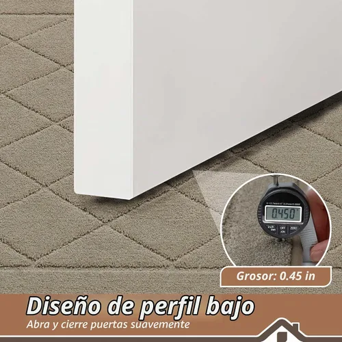 Vista 4 de BEQHAUSE - Tapete para puerta de 20 x 32 pulgadas, antideslizante, color beige